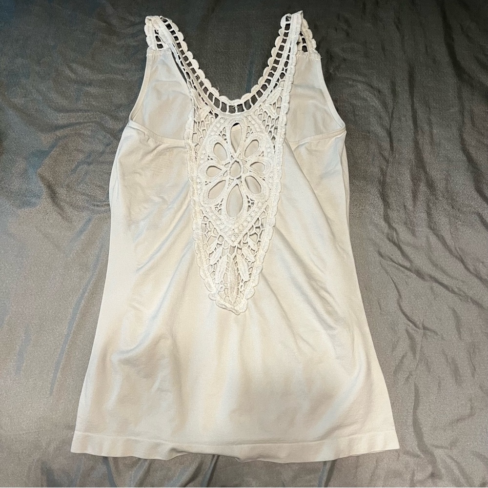 White Lace Tank Top